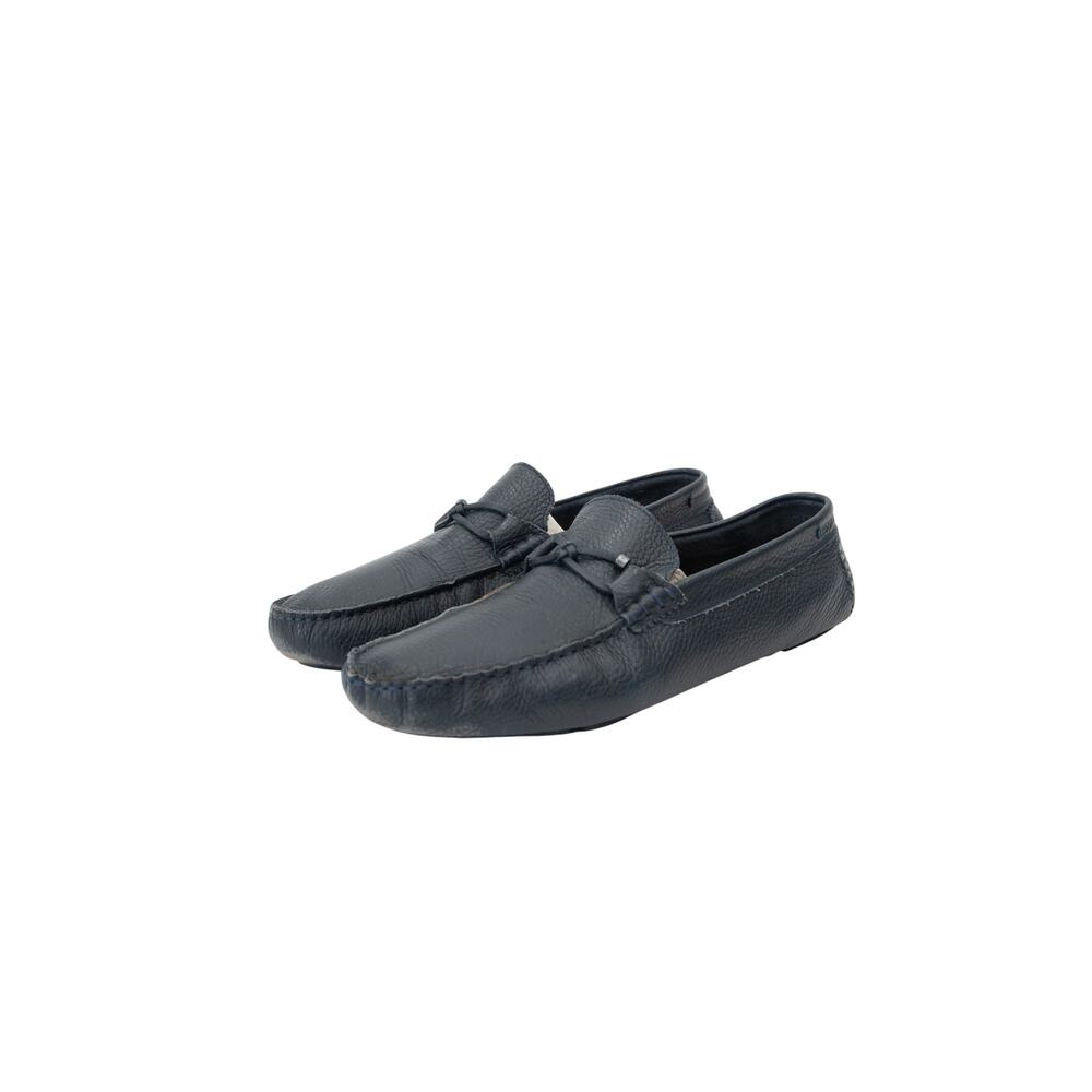 Ted Baker Ottro Blue Pebbled Leather Driver Loafers Shoes Size 10